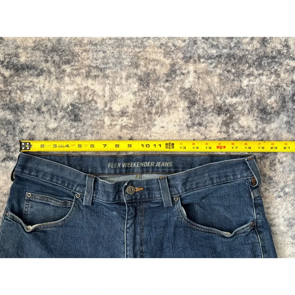 Duluth Trading Co Flex Weekender‎ Jeans Mens 38x30 (36x30) Blue Straight Denim
